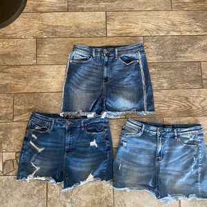 3 pair xl Judy Blue shorts